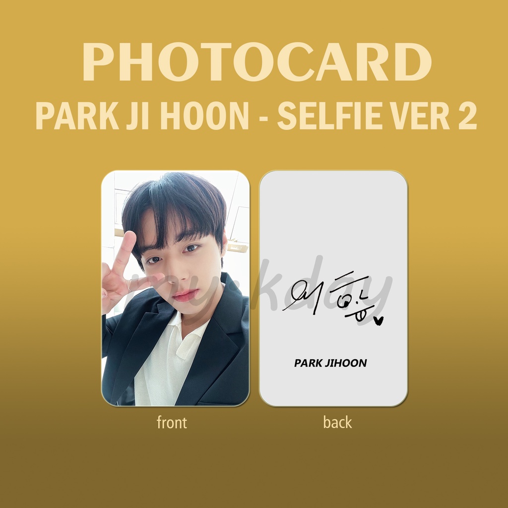 PC-1235, Unofficial Photocard Park Jihoon Selfie Ver 2 2 sisi