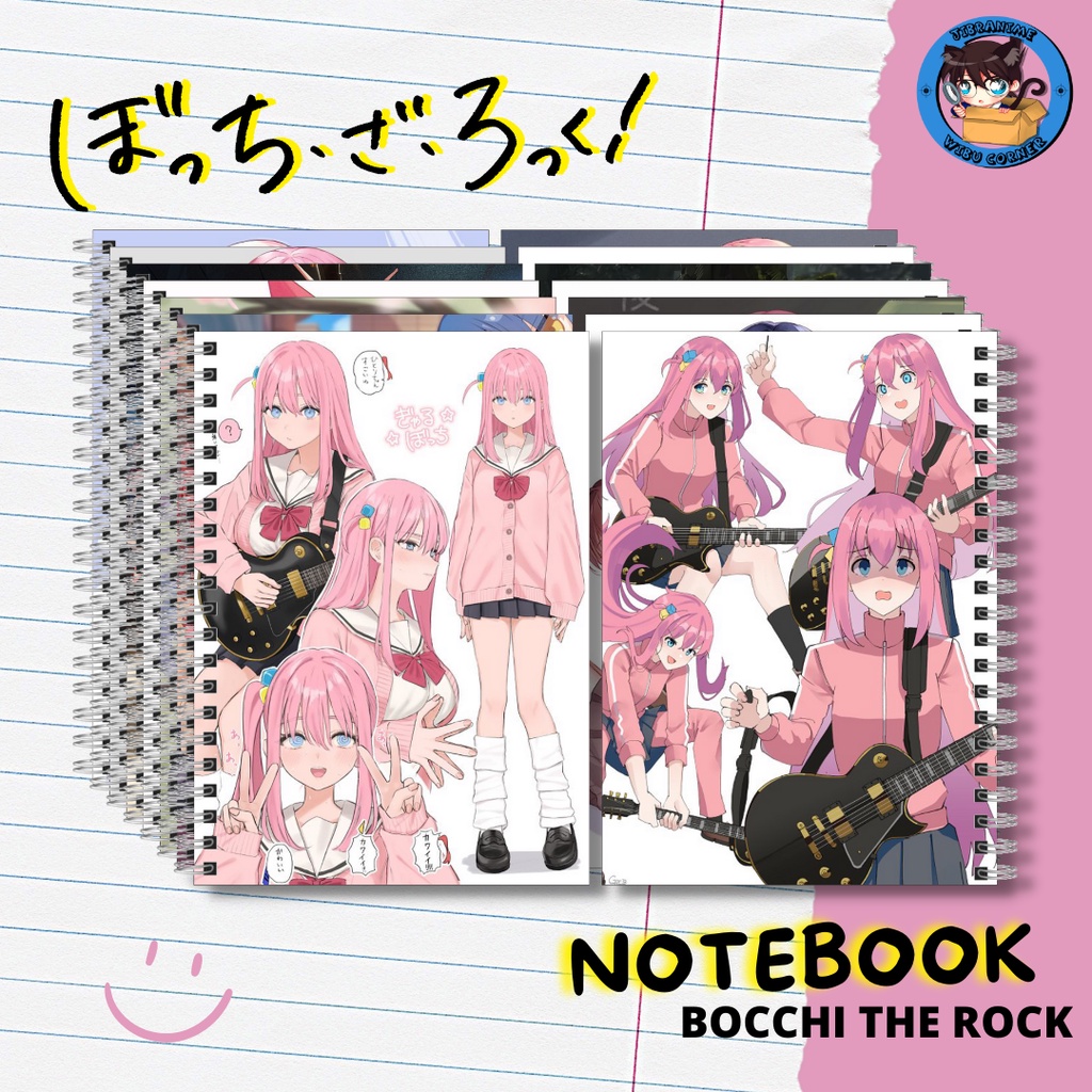 note book bocchi the rock / notebook bocchi the rock / buku catatan bocchi the rock