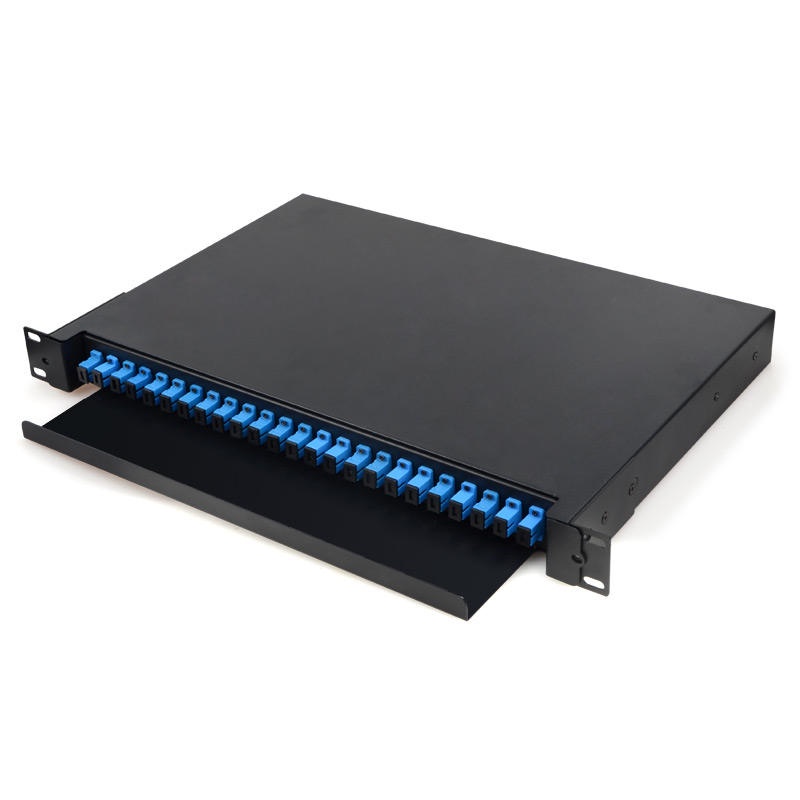 OTB 12 24 48 PORT CORE FULLSET FIBER OPTIC SC UPC BAHAN KUAT BESI ALOY SLIDING RACKMOUNT INCLUDE PIGTAIL SIAP PAKAI