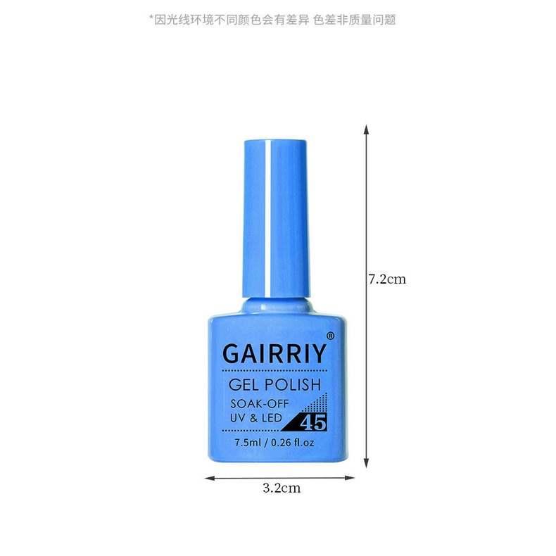 [Original] Kutek Gel UV GAIRRIY UV Nail Polish Colored Bottles 80 Warna No 51 - 80 | Kutek UV | Kutek UV Gel | UV Nail Gel Polish | Cat Kuku | Nail Art