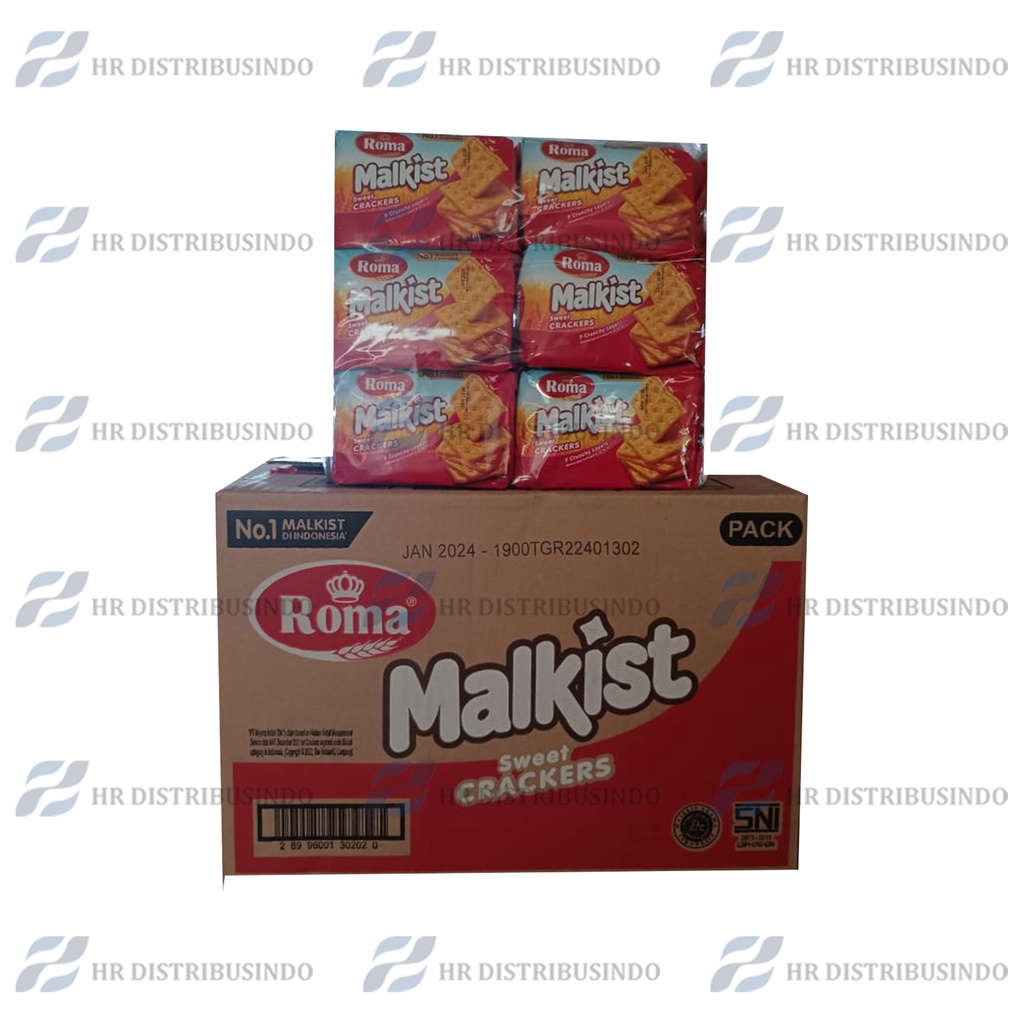

BISKUIT ROMA MALKIST CRACKERS 105 Gram 1 KARTON / DUS