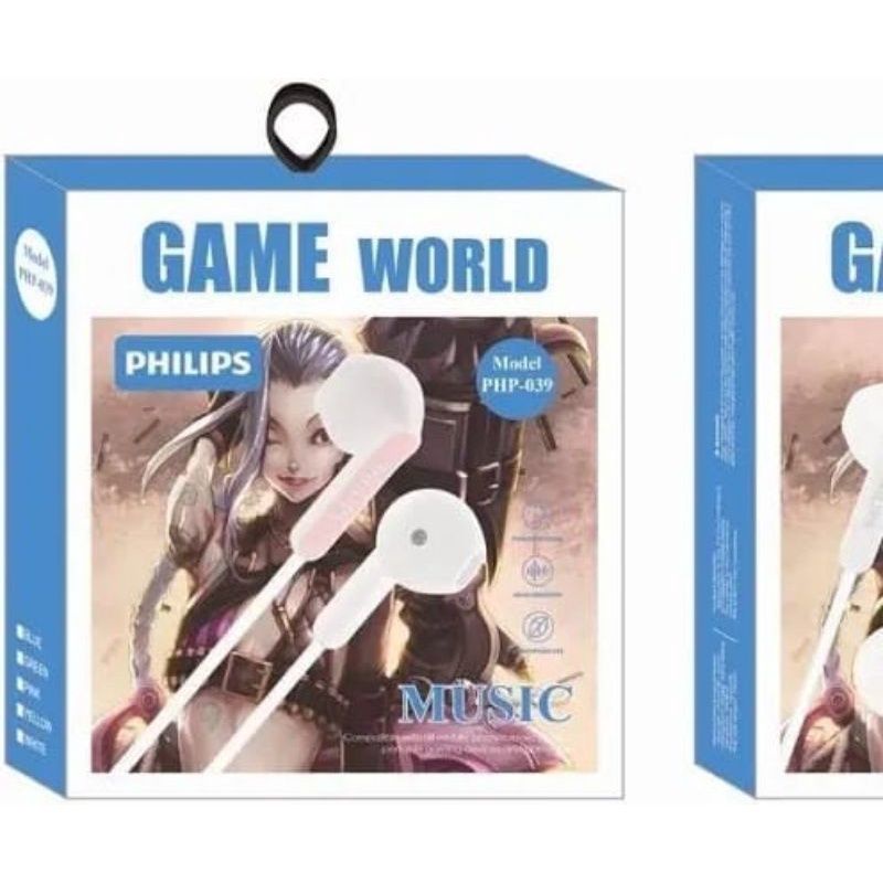 HF EARPHONE HANDSET PHP-039 GAME WORLD MUSIC