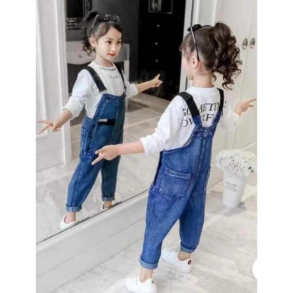 overall jeans anak perempuan