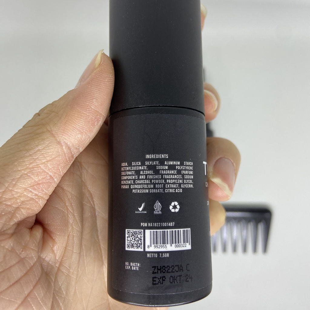 Tezzen Geryon Hercules Charcoal Hair Powder Rambut Pria Spray BPOM