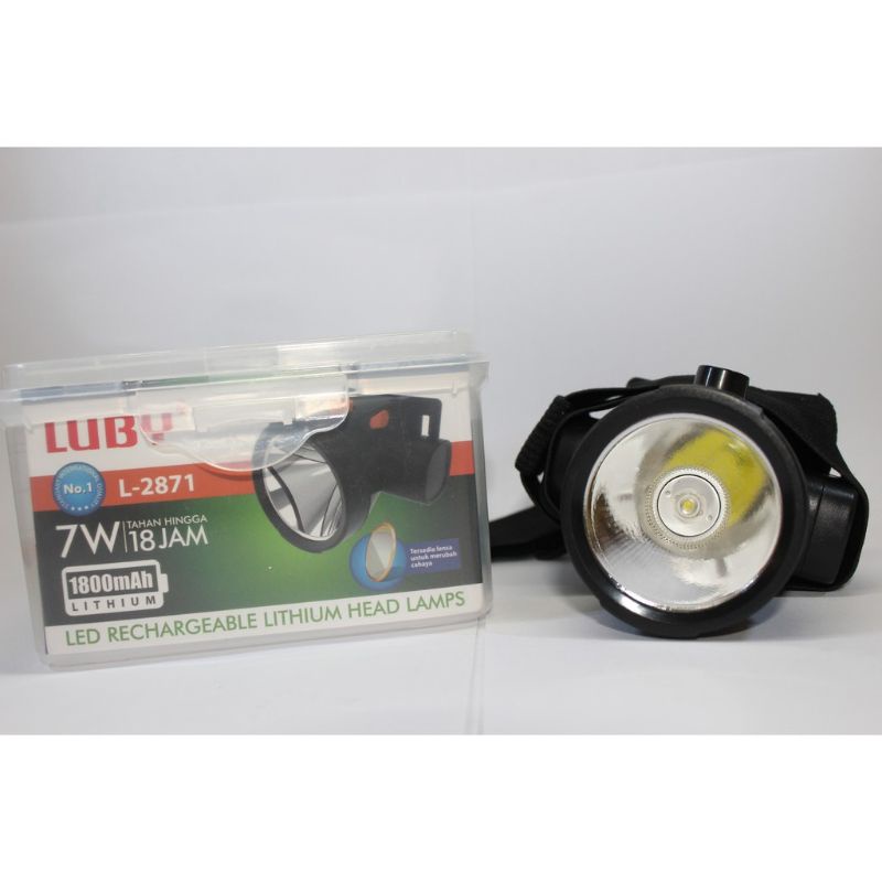 senter kepala luby terdapat dua lensa fariasi warna cahaya l-2871