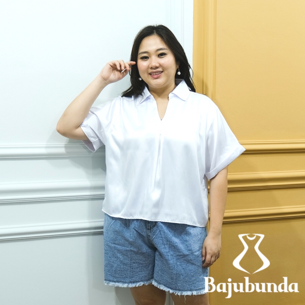 LD 130 Atasan Wanita Jumbo Blouse Big Size Bajubunda GRANDE