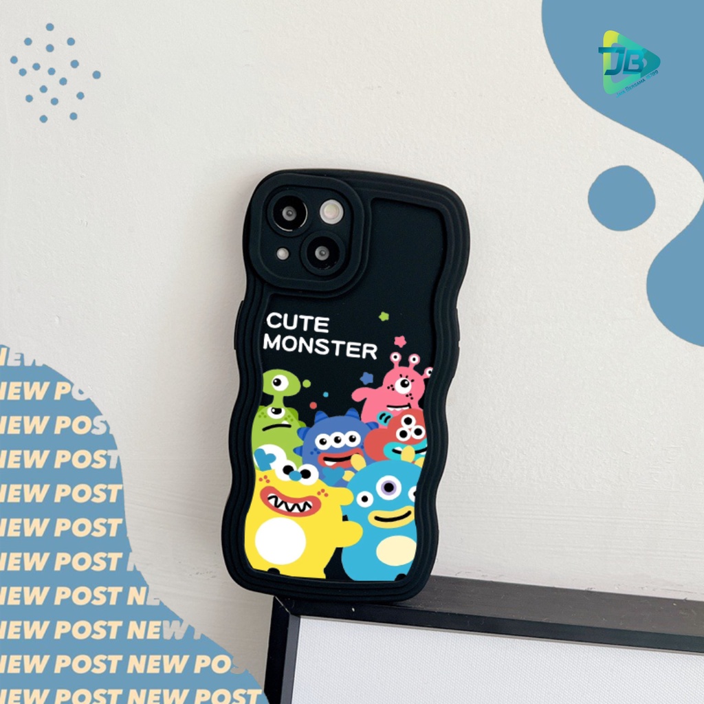 CUSTOM SOFTCASE SILIKON GELOMBANG WAVY CUSTOM MONSTER FOR XIAOMI REDMI 4A 4X 5A A1+ 6 6A 8 8A PRO 9 9A 9C 10A 9T 10 5G 2022 10C C40 POCO X3 PRO M3 M5 NOTE 4 4X 5 5A PRIME 7 8 9 10 11 12 PRO JB8168