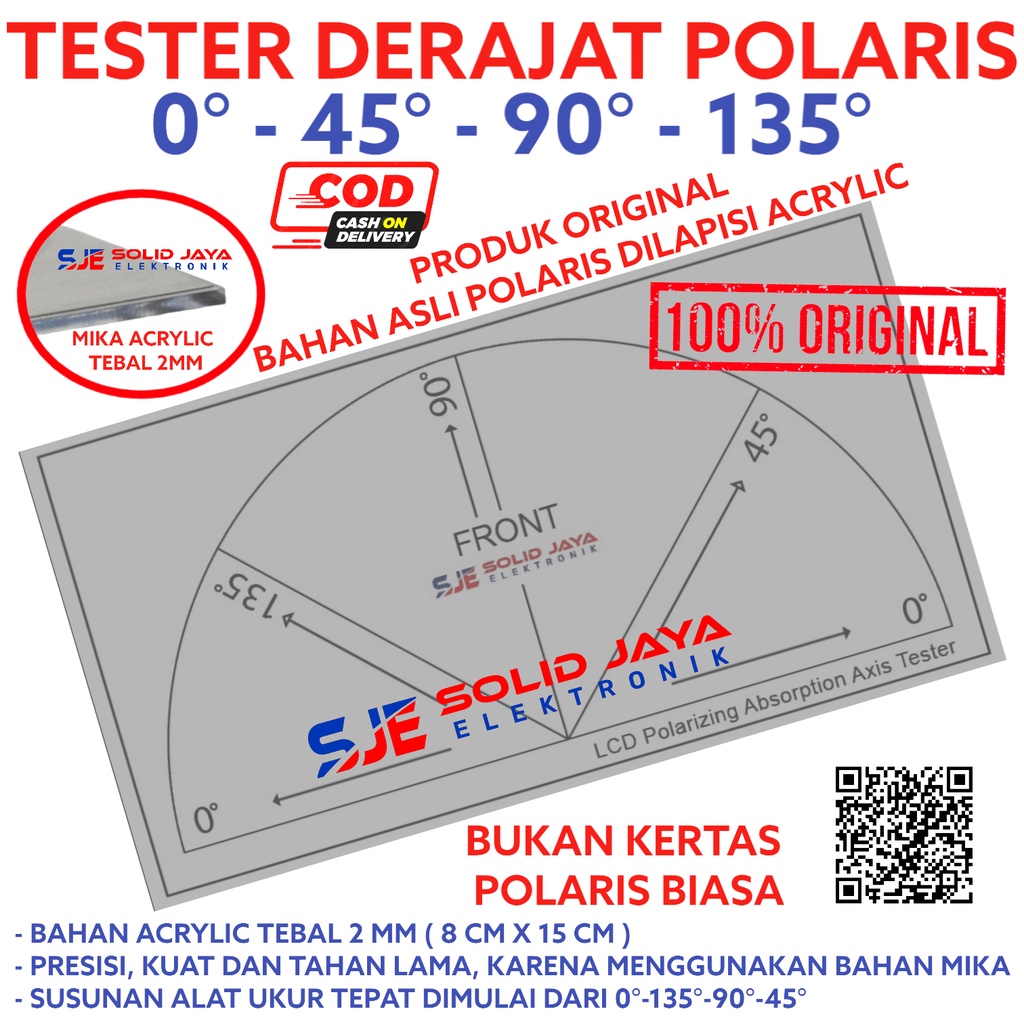 TESTER POLARIS LCD LED ALAT UKUR UJI TEST DERAJAT DERAJAD POLARIZER POLARISER PANEL ALAT UKUR TEST SUDUT DERJARAT POLARAIS POLARISER TEST ALAT TEST UKUR