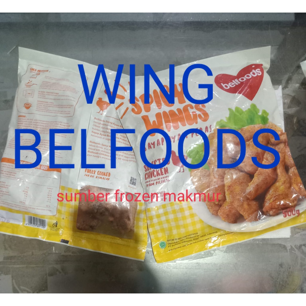 

SPICY WING 500gr BELFOODS sumber frozen makmur