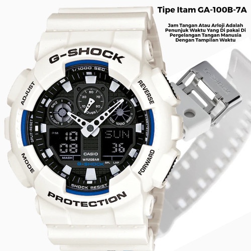 JAM TANGAN PRIA G-SHOCK CASIO GA 100 DUAL TIME / JAM TANGAN COWOK TERBARU