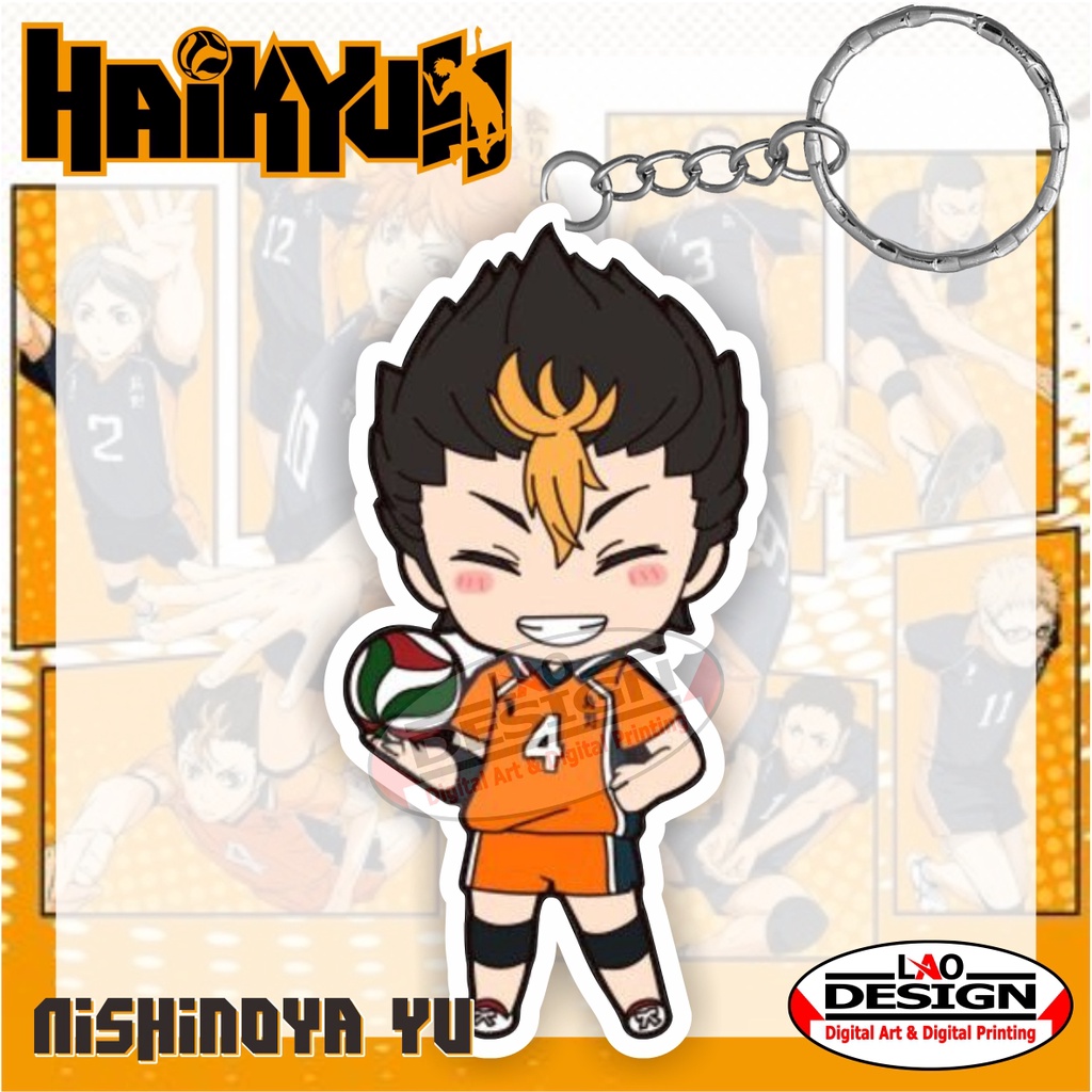 Gantungan Kunci NISHINOYA YU Haikyuu - Gantungan Kunci Anime Haikyuu - Gantungan Kunci Akrilik - Gan