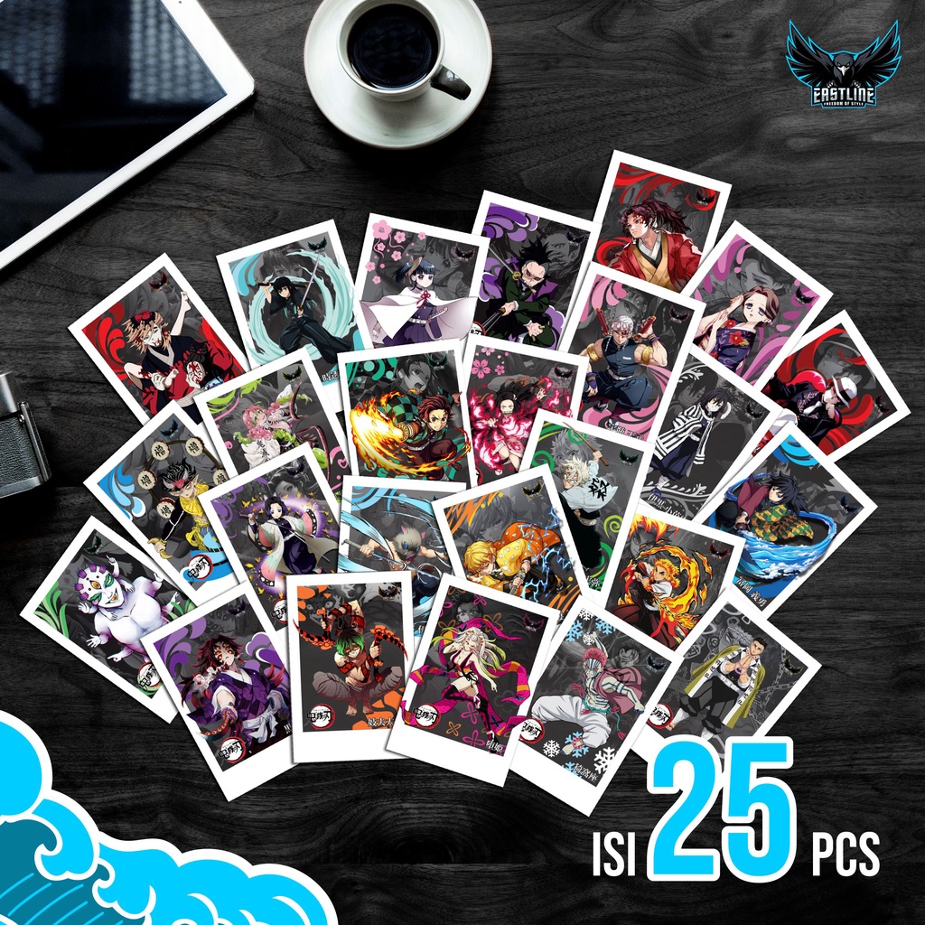 Polaroid Photocard Anime Kimetsu No Yaiba Demon Slayer Desain Eksklusif AP260 Glossy 2R