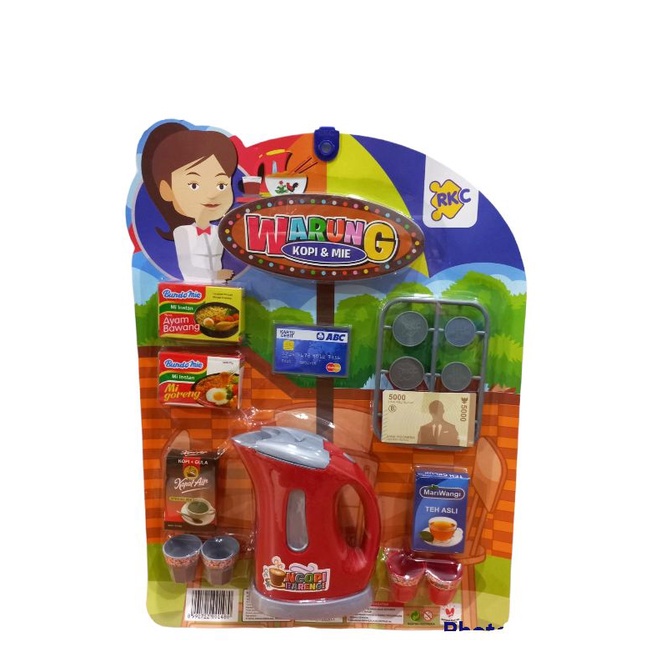 Mainan Edukasi Anak Kettle Warung Kopi & Mie / Mainan Anak Cafe