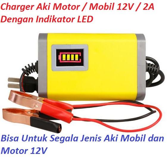 Charger Aki Motor dan Mobil 12V 2A - SMT12V2P