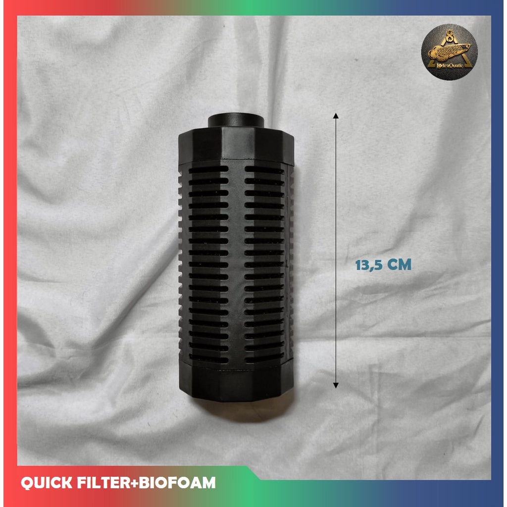 CASING QUICK FILTER BIOFOAM POMPA AQUARIUM FILTER POMPA AQUARIUM REFILL BIOFOAM QUICK FILTER AQUARIUM BUSA HITAM KAPAS HITAM BIOFORM BIOFIL