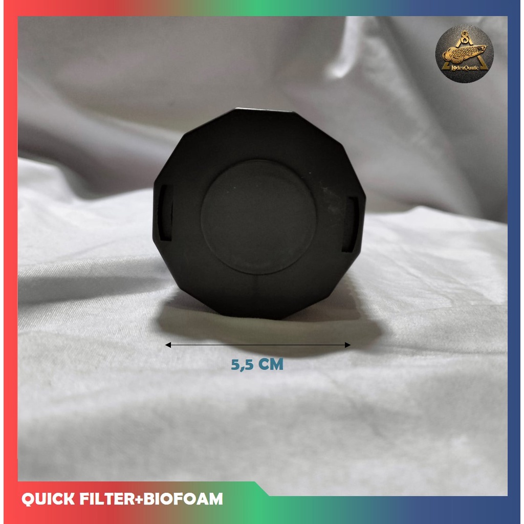 CASING QUICK FILTER BIOFOAM POMPA AQUARIUM FILTER POMPA AQUARIUM REFILL BIOFOAM QUICK FILTER AQUARIUM BUSA HITAM KAPAS HITAM BIOFORM BIOFIL