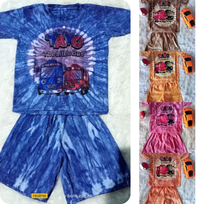 Setelan Anak Kaos Tayo Baju Anak Tayo Setelan Anak Laki Laki Setelan Anak Perempuan Termurah Bisa CO