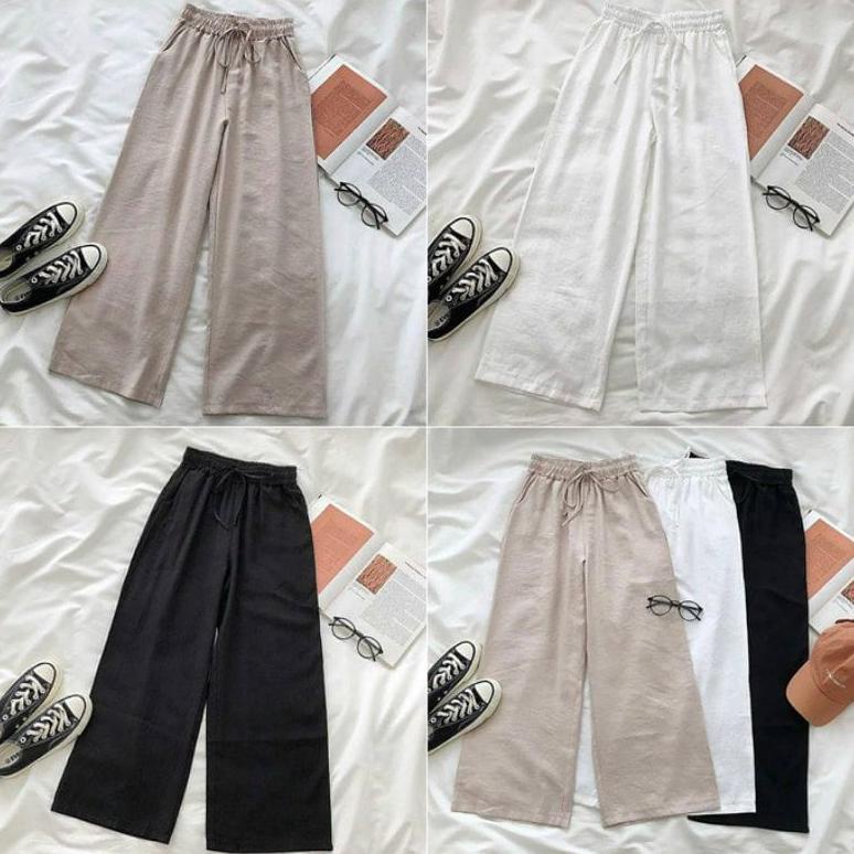 Kulot Linen Kolor Murar / Celana Kulot Widi Panst Free Ongkir Dan Bisa Cod