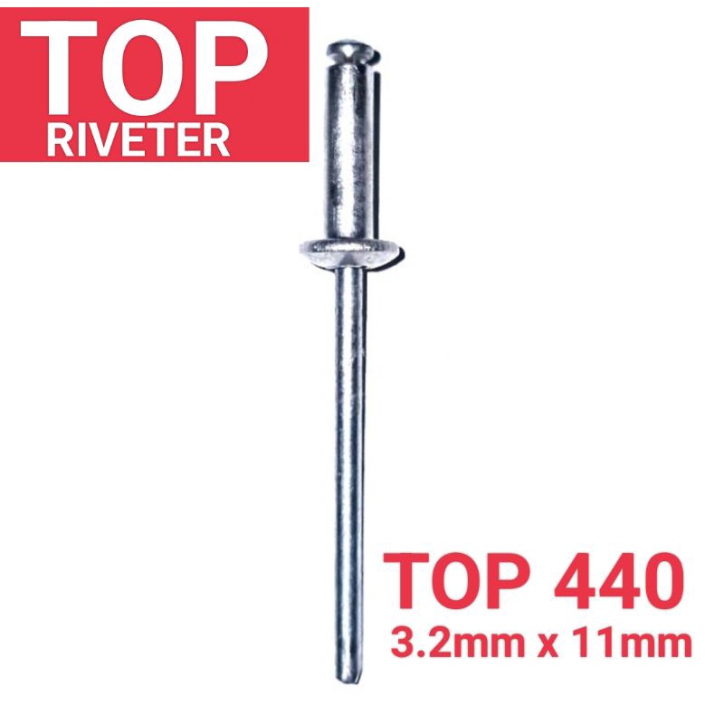 Paku Rivet TOP RIVETER 440 size 3.2mm x 11mm