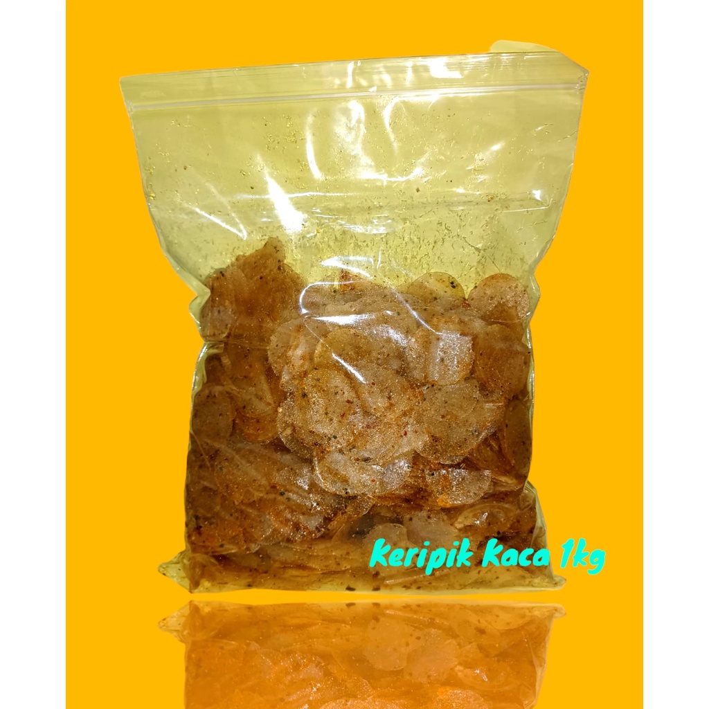 

KERIPIK KACA 1KG DAUN JERUK - KERIPIK KACA REMPAH 1KG MISTER BANTET