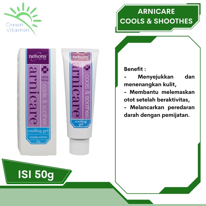 Nelsons Arnicare Cooling Gel Cools & Soothes 50gr 50 gr 50ml 50 ml