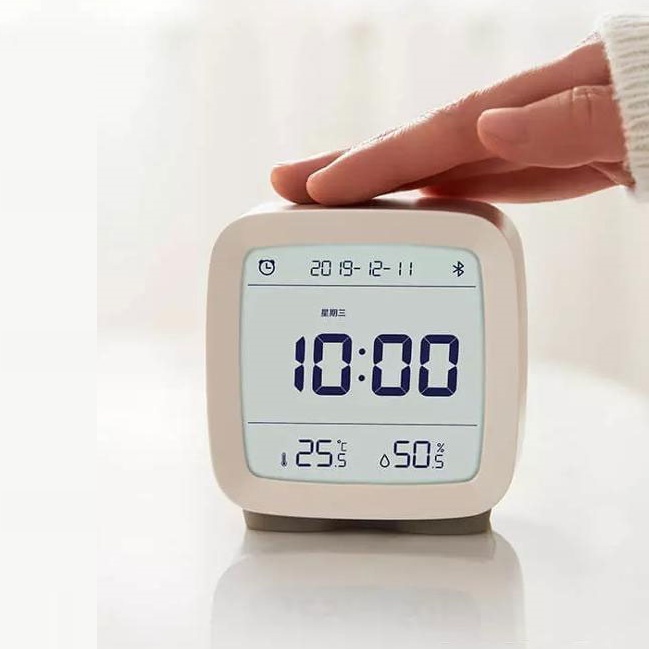 Qingping Jam Meja Smart Alarm Clock Temperature Bluetooth - CGD1 - Beige