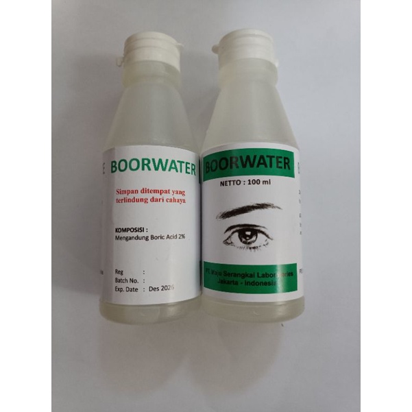 boorwater untuk kompres dan cuci mata 100ml