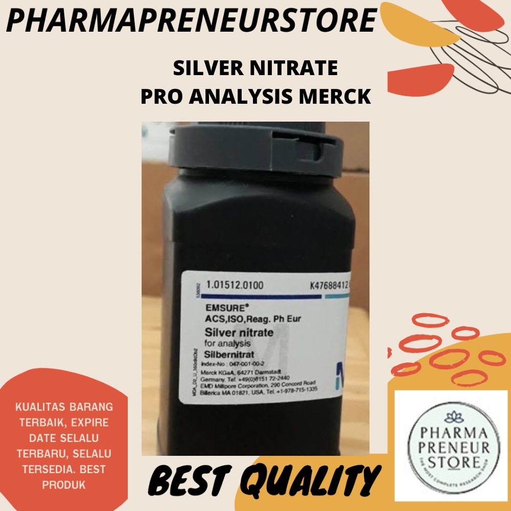 SILVER NITRATE / PERAK NITRAT PRO ANALISA 1 GRAM MERCK BEST QUALITY