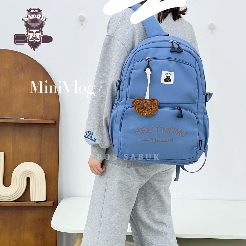 Bag Tas Ransel Wanita Ala Korea Multifungsi School Backpack Perempuan Stylish-BS292