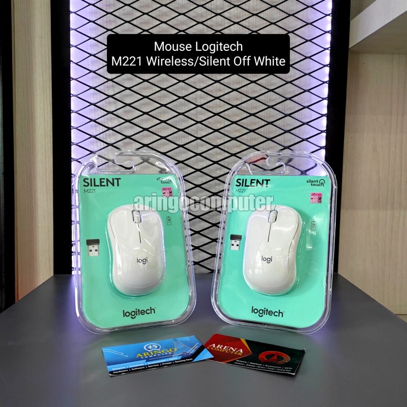 Mouse Logitech M221 Wireless/Silent Off White