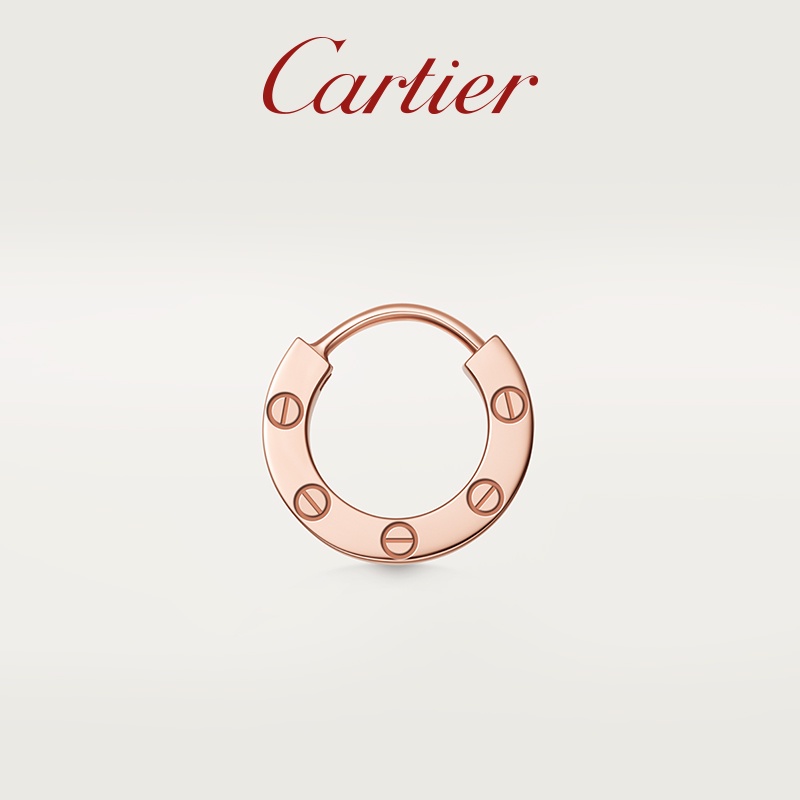 Cartier LOVE Series Rose Gold Gold Single Earrings 18K gold