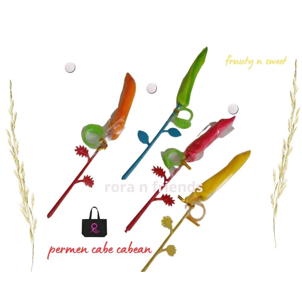 

permen cabe cabean 1 pak isi 20 pcs: rasa fruity manis