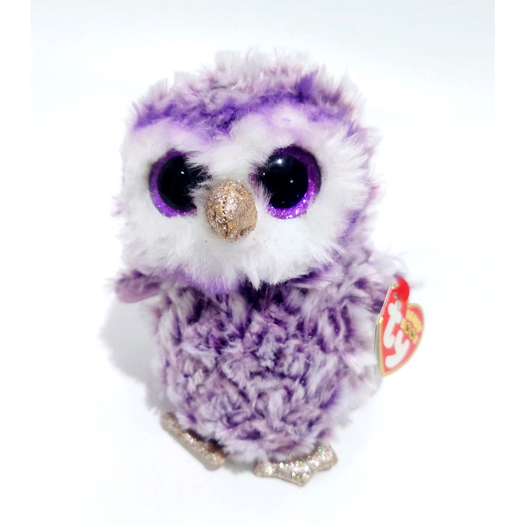 Boneka Burung Hantu TY Boneka Moonlight TY OWL Original TY Beanie Boos