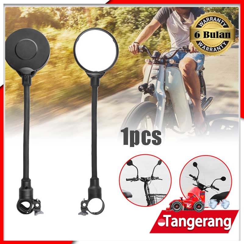 1pc Kaca Spion Sepeda Bicycle Bike Rearview Mirror Adjustable Bicycle Rearview Mirrors Kaca Spion Sepeda Adjustable Handlebar