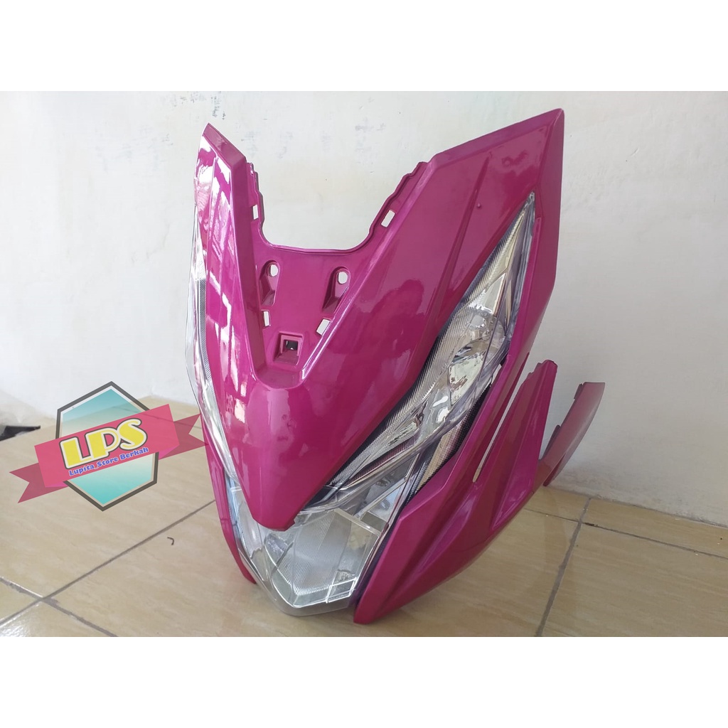 Tameng Body Depan + Reflektor dan SEN Lampu Depan Beat New ESP 2016-2019 / BEAT ECO / BEAT STREET Warna Pink Termurah