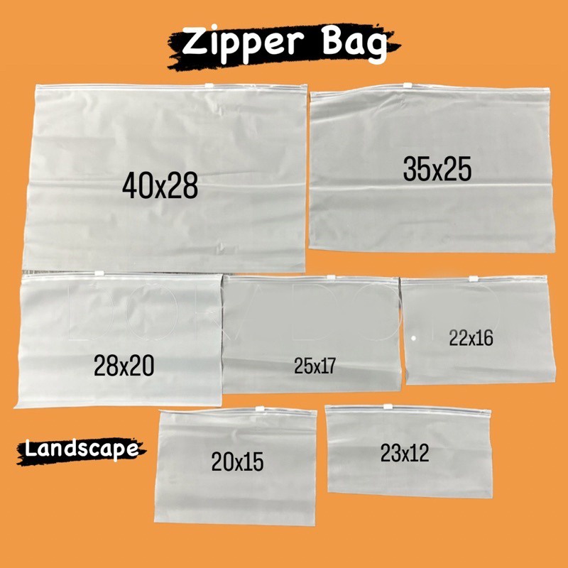 COD Zipper Bag / Storage Bag / Pouch Baju / Pouch Travel / Pouch Kosmetik / Ziplock Storage Bag Transparant 15