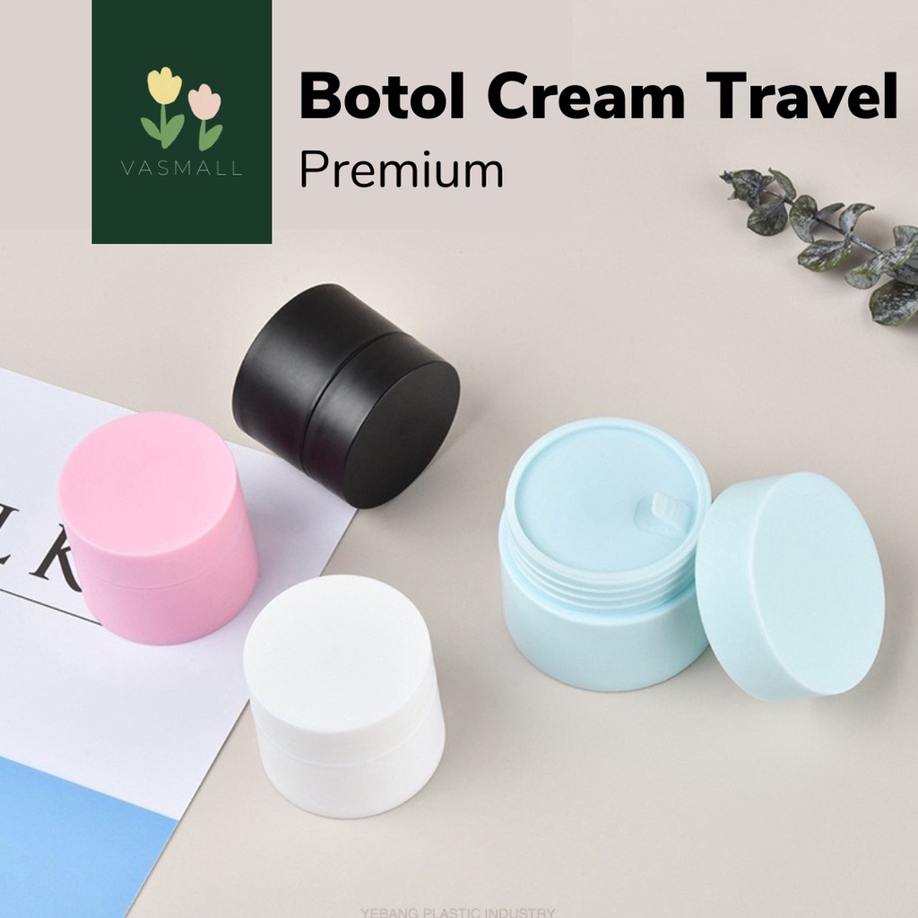 VASMALL - POT JAR CREAM PLASTIK DOUBLE LAYER DOFF | BOTOL CREAM KOSONG