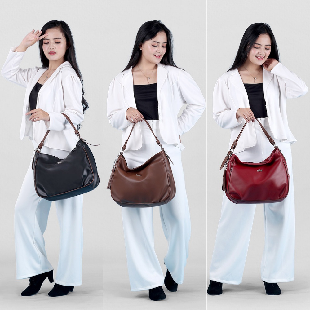 Tas Wanita Hand Bag Inficlo Original Tas Selempang Bahu Slempang 2in1 Size Besar Warna Hitam Coklat Merah Maroon