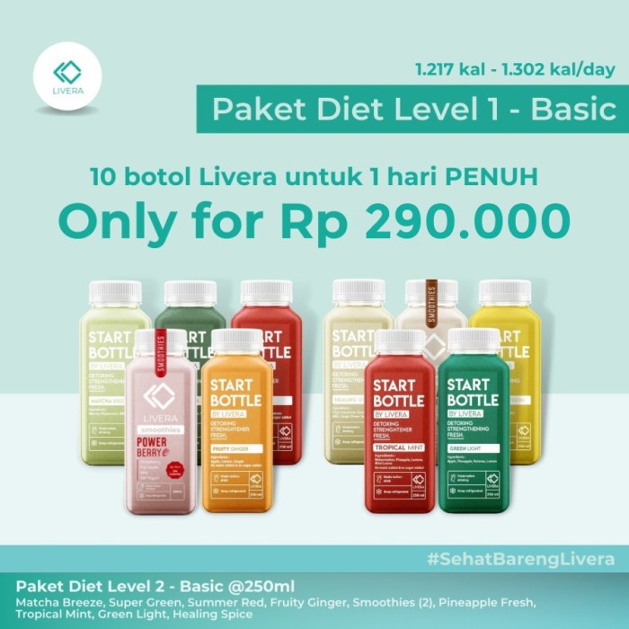 

PAKET DIET LEVEL 1 BASIC