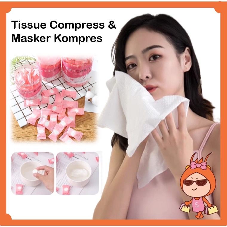 Magic Compressed Microfiber Handuk/Tisu Wajah 100% Cotton Towel Face Portabel Disposable Travel Size