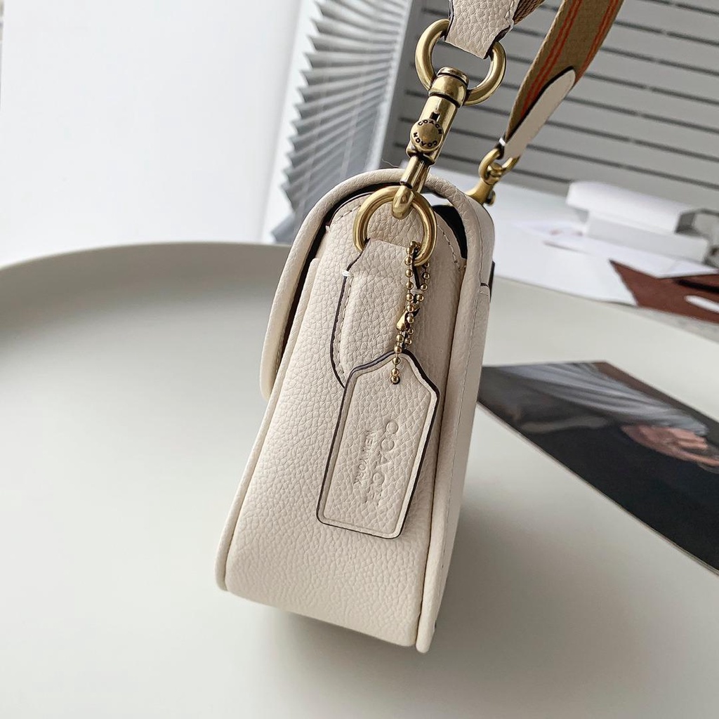 Coach CA093 CA094 CA101 Willow Saddle Bag In Signature Canvas Or Colorblocks Color Shoulder Bag