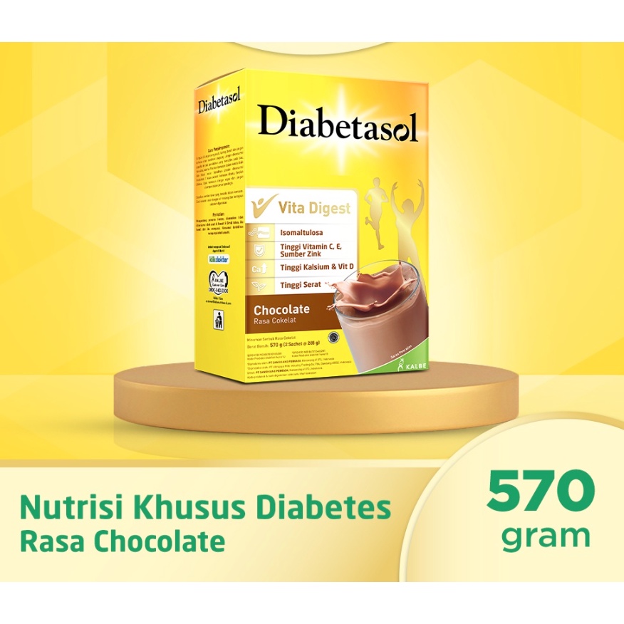 

Susu Diabetasol 570gr - Vanilla / Coklat / Cappuccino