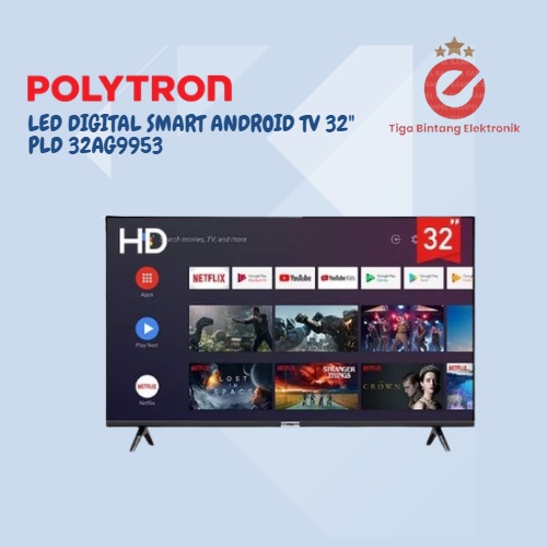 LED TV 32 Inch Smart Android POLYTRON PLD 32AG9953