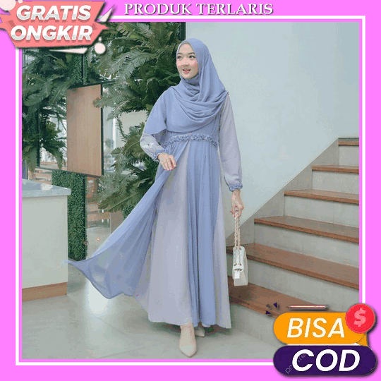 Dress Kondangan Wedding Dress Gamis Terbaru 2023 Lebaran Wanita Import Remaja Jumbo Drees Perempuan 