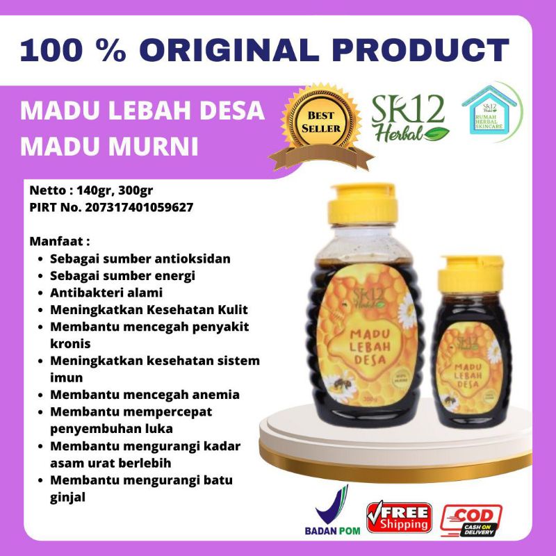 

Madu lebah desa SR12 100% murni Asli Murni untuk anak dan dewasa