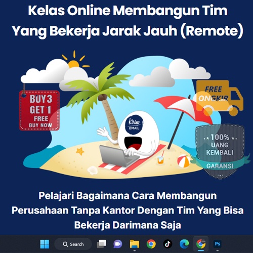Kelas Remote - Membangun Tim yang Bekerja dari Jarak Jauh | Membangun Perusahaan Tanpa Kantor - Tim yang Bisa Bekerja Dimana Saja | Kelas Online - Kelas Remot