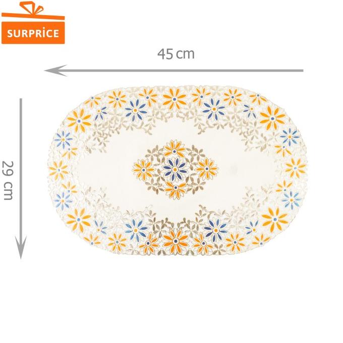 taplak meja oval / tatakan piring meja makan / alas piring tahan panas |gat