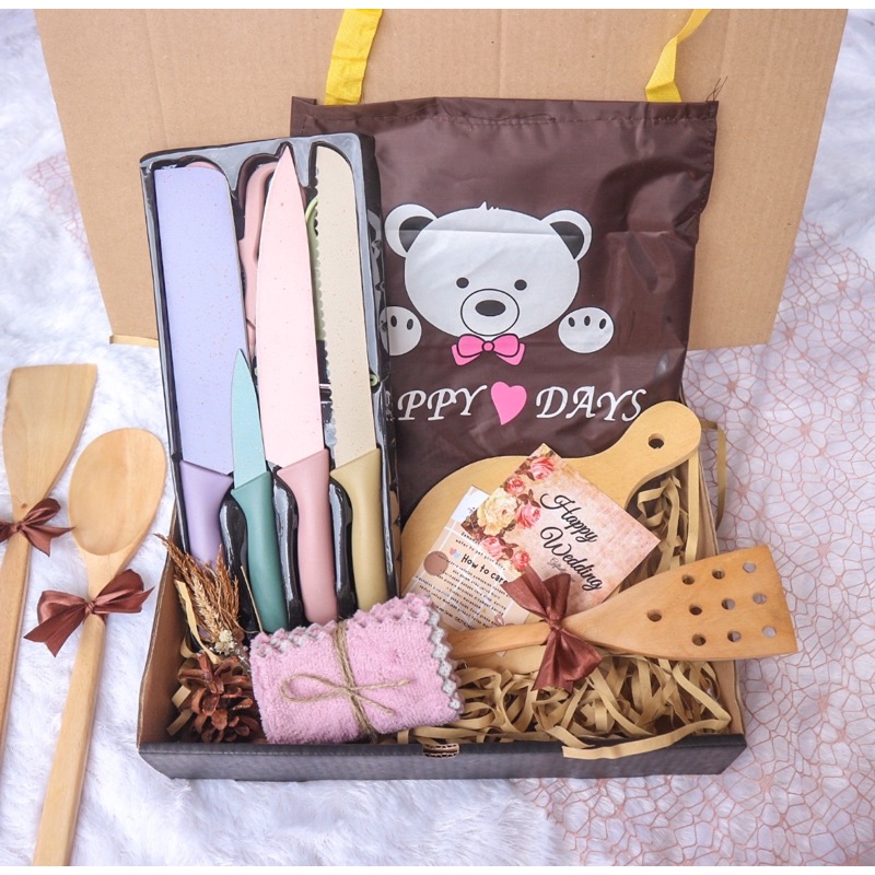 KITCHEN SET HAMPERS/ GIFT BOX KADO HAMPERS / HAMPERS PERNIKAHAN / KADO ULANG TAHUN / PARCEL LEBARAN / HAMPERS NATAL / WEDDING SOUVENIR / SOUVENIR PERNIKAHAN