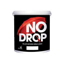 Cat Pelapis No Drop Bitumen Black 4kg/NO DROP BITUMEN BLACK 4 KG/No Drop Bitumen Black Pelapis Anti Bocor 4kg