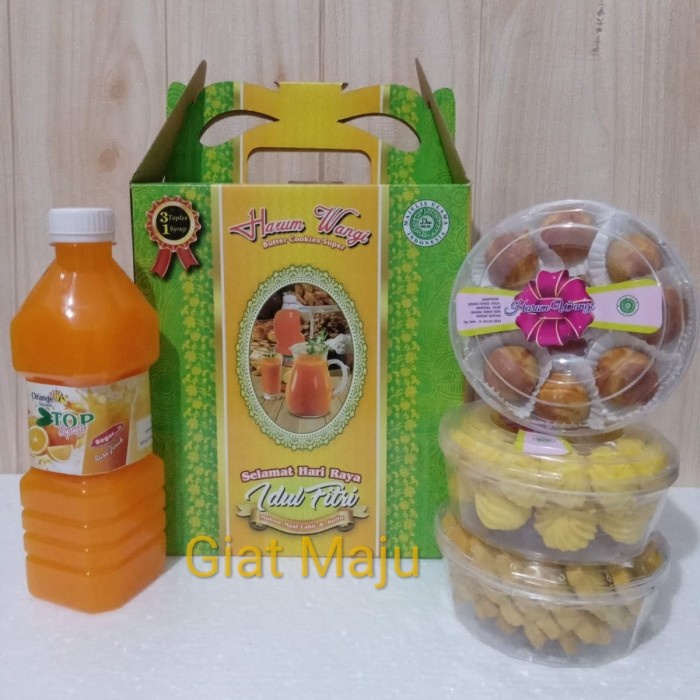 

TERBARU Paket/ Parcel Kue Kering Lebaran 3 toples + syrup DELP